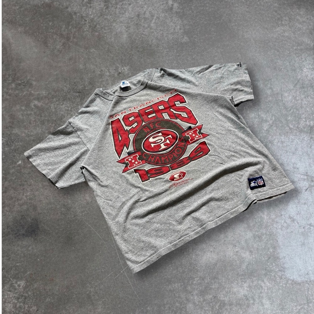 Vintage 1989 Starter San Francisco 49ers NFL Football Champions T Shirt XL